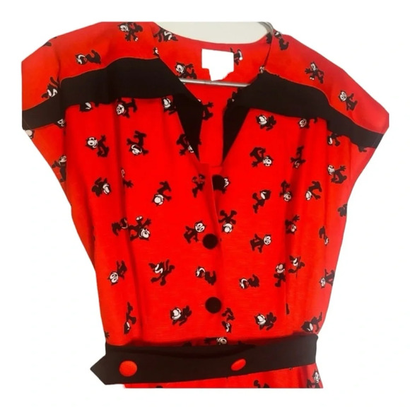 Unique Vintage Felix the Cat midi swing dress Retro, Brand New with Tags #0150 - Picture 8 of 10